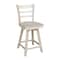 International Concepts Emily Counter Height Stool, 24" Seat Height, with Swivel, Unfinished S-6172SW - alternate 3